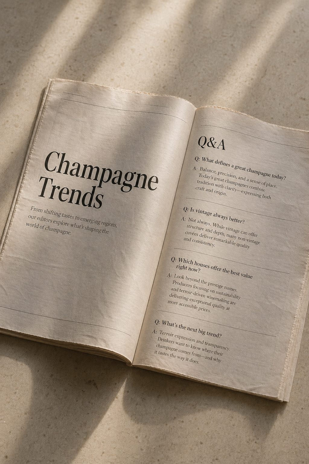 Ask the Sommelier